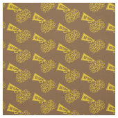 Chef Team School Colors Gold & Brown Stoff (Muster)