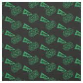 Chef Team School Colors Green & Black Stoff (Muster)