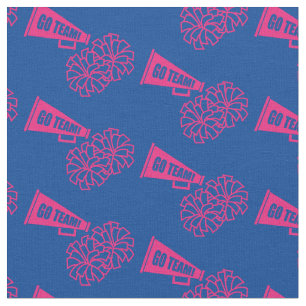 Chef Team School Colors Pink & Blue Stoff