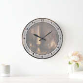 Chef - Tee - Teekannen Große Wanduhr (Zuhause)