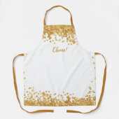 Chef - Thema "Goldblase-Champagner" Schürze (Vorderseite)