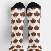 Chef Truthahn Cartoon Erntedankfest Socken (Oben)