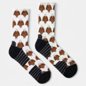 Chef Truthahn Cartoon Erntedankfest Socken (Rechts)
