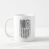 Chef USA Flag Distressed design Kaffeetasse (Links)