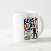 Chef Vater  Jumbo-Tasse (Vorderseite Rechts)