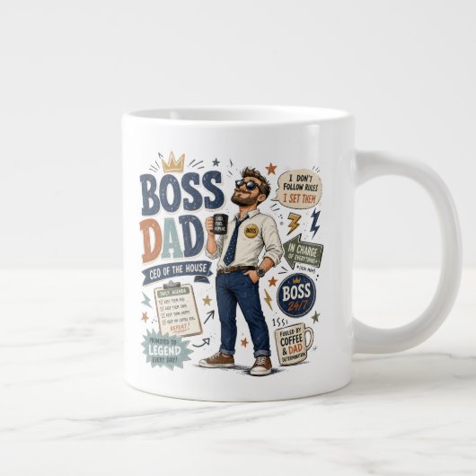 Chef Vater  Jumbo-Tasse (Rechts)