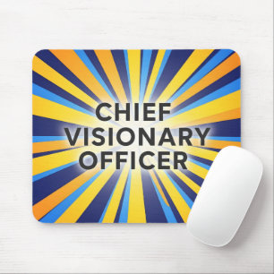 Chef-Visionär-Officer Sonnenaufgang Retro Mousepad