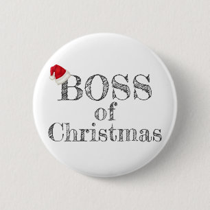 Chef von WeihnachtsWeihnachtsmannmütze-humorvolle Button