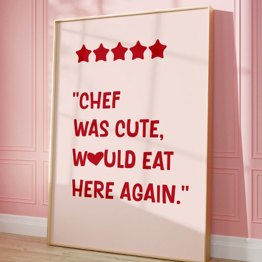 Chef war süß, würde hier wieder essen Poster