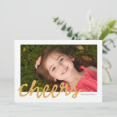 Chef - Weihnachts-Fotokarte Feiertagskarte (Stehend Vorderseite)