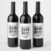 Chef-Weinrente verlass Cheftag Weinetikett (Flaschen)