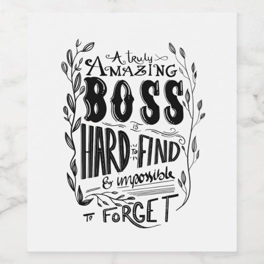 Chef-Weinrente verlass Cheftag Weinetikett (Einzelnes Label)