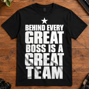 Chef-Würdigung Hinter jedem großartigen Chef-Team T-Shirt