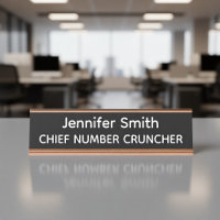 Chef Zahlencruncher Personalisiertes Namensschild