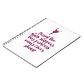 Chef-Zitat Notizblock (Linke Seite)