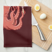 Chefalopod | Octopus Koch Funny Pun Geschirrtuch (Viertel Falte)