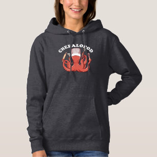 Chefalopod Octopus Koch Funny Pun Hoodie