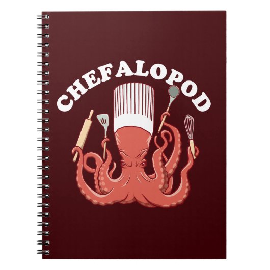 Chefalopod | Octopus Koch Funny Pun Notizblock (Vorderseite)