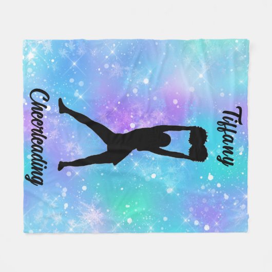 Chefarboffen Snowflake mit ihrem Namen Fleecedecke (Vorderseite (Horizontal))