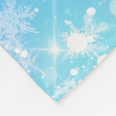 Chefarboffen Snowflake mit ihrem Namen Fleecedecke (Ecke)