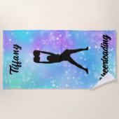 Chefarboffen Snowflake mit ihrem Namen Strandtuch (Vorderseite)