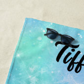 Chefarboffen Snowflake mit ihrem Namen Strandtuch (Beispiel)