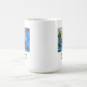 Chefchaouen Blue City Marokko Ölgemälde Boho Kaffeetasse (Mittel)