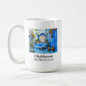 Chefchaouen Blue City Marokko Ölgemälde Boho Kaffeetasse (Links)