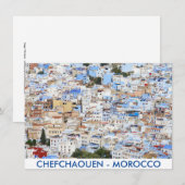 Chefchaouen, Marokko-Karte (Vorne/Hinten)