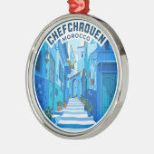 Chefchaouen Marokko Ornament Aus Metall (Links)