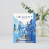 Chefchaouen Marokko Postkarte (Stehend Vorderseite)