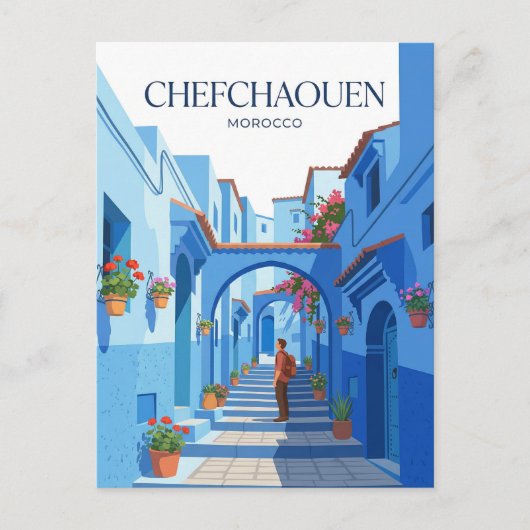 Chefchaouen Marokko Postkarte (Vorderseite)