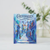 Chefchaouen Marokko Postkarte (Stehend Vorderseite)