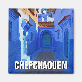 Chefchaouen Marokko Reisen Magnet (Vorne)