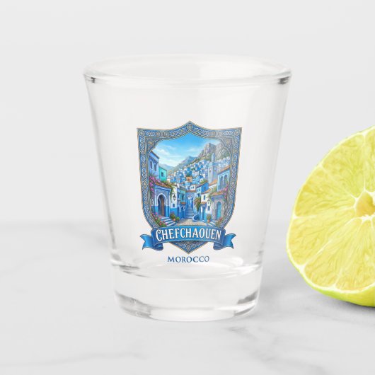 Chefchaouen Marokko Schnapsglas (Vorderseite)