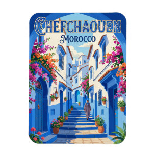 Chefchaouen Medina Marokko Magnet