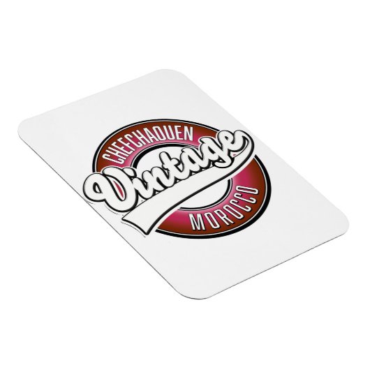 Chefchaouen morocco Vintages Logo Magnet (Rechte Seite)