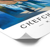 Chefchaouen Morocco Wall Art, Blue City Poster (Ecke)