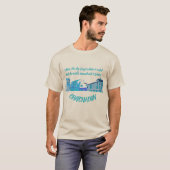 Chefchaouen Zitat T-Shirt (Vorne ganz)