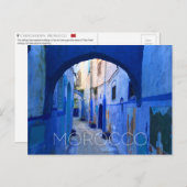 Chefchouen, Marokko Postkarte (Vorne/Hinten)