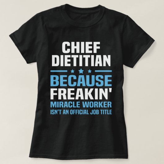 Chefdiätin T-Shirt (Design vorne)