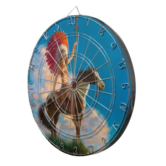 Chefdirigent des Amerikanischen Ureinwohners Dartscheibe (Vorderseite rechts)