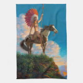 Chefdirigent des Amerikanischen Ureinwohners Geschirrtuch (Vertikal)