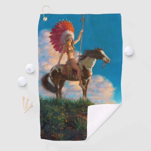 Chefdirigent des Amerikanischen Ureinwohners Golfhandtuch (Insitu)