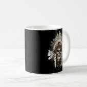 Chefdirigent des indigenen Schädelstammes Kaffeetasse (VorderseiteRechts)
