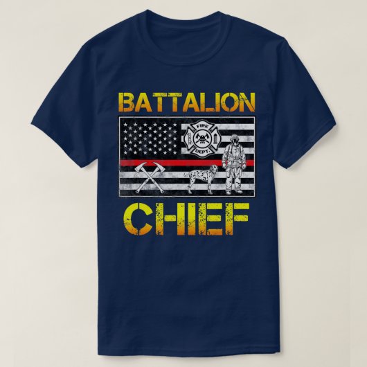 Cheffeuerwehr des amerikanischen Feuerwehrmanns T-Shirt (Design vorne)