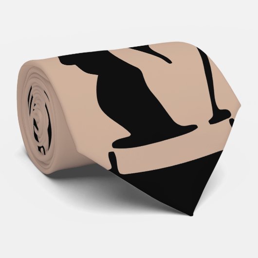 Cheffinger, der Krawatte zeigt (Gerollt)