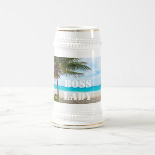 Chefin Bierkrug Bierglas