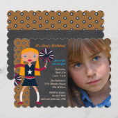 Chefin Birthday Party Foto Einladung (Vorne/Hinten)