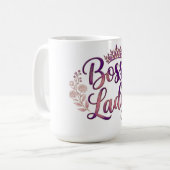 Chefin Floral Kaffeetasse (Vorderseite Links)